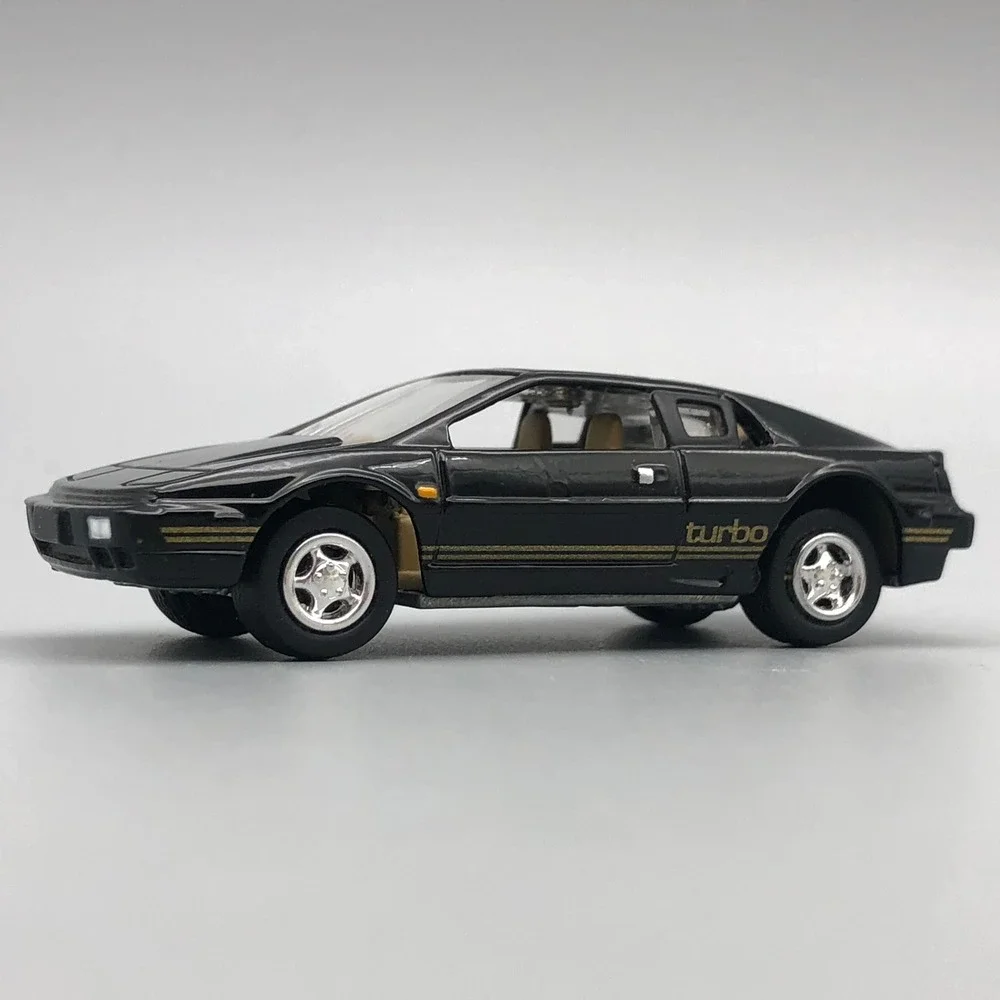 Johnny Lightning 1977 Lotus Esprit Turbo S1 Diecast Car Black Diecast 1/64 Scale
